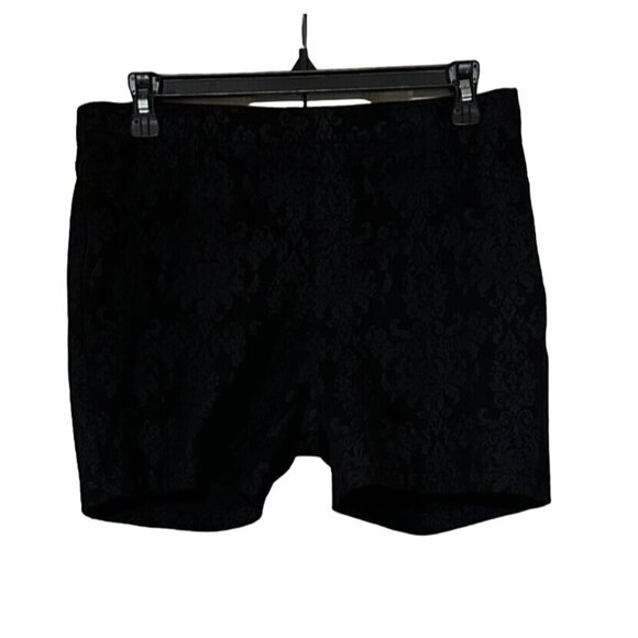 Faded Glory Black Slim Fit Shorts Polyester Cotton Blend Women's Size M (8-10) - Picture 11 of 11